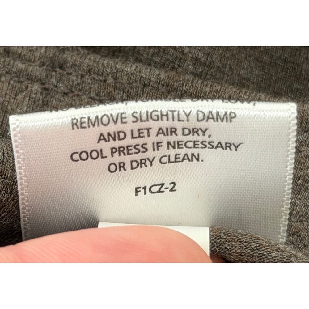 Eileen Fisher Cozy Viscose Stretch Straight Leg Yoke Pants Brown XL Pull-On NWT - Picture 9 of 9